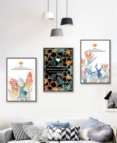 Tranh động vật bên vườn cây CPL3-081KG