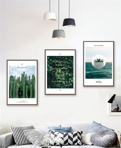 Tranh bộ cây Xương Rồng và Biển CPL3-095KG