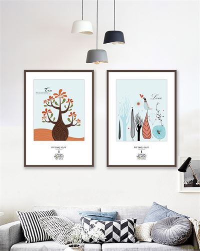 Tranh bộ cây Và Chim CPL2-026KG