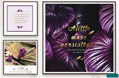 Tranh lưu bút và lá cây CPLH-017