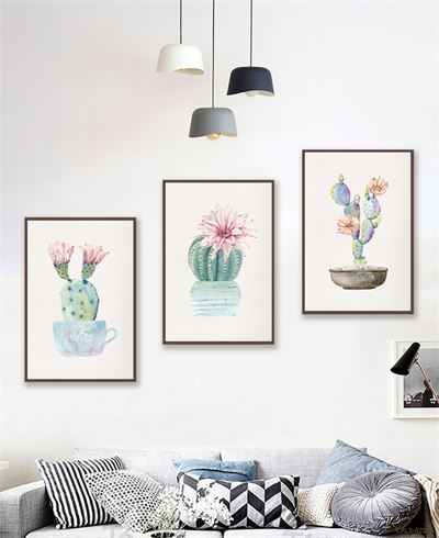 Tranh bộ hoa Xương Rồng CPL3-020KG