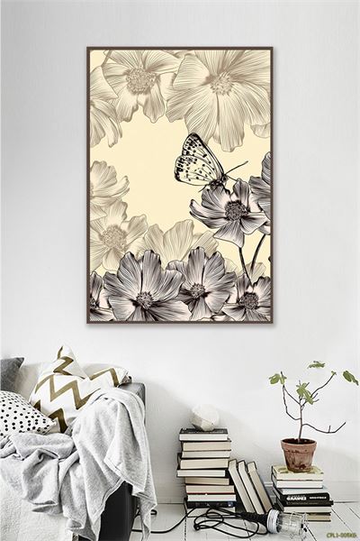 Tranh Hoa và Bướm CPL1-005KG