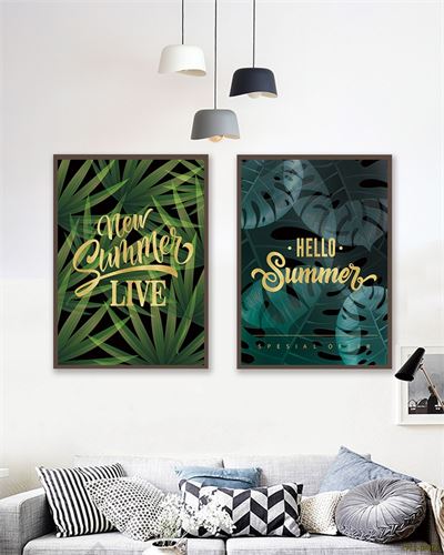 Tranh Bộ lá cây mùa hè CPL2-059KG