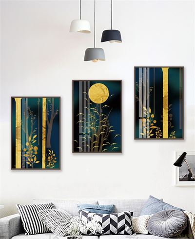 Tranh bộ rừng cây và Trăng CPL3-123KG